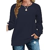 VISLILY Womens-Plus-Size-Sweatshirts Trendy Raglan Cable Knit Long Sleeve Shirts Casual Crewneck Pullover Tunic Tops XL-5XL