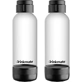 Drinkmate Carbonation Bottles (Twin-Pack) (1L, Black)