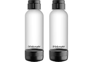 Drinkmate Carbonation Bottles (2 Pack) (1L, Black)