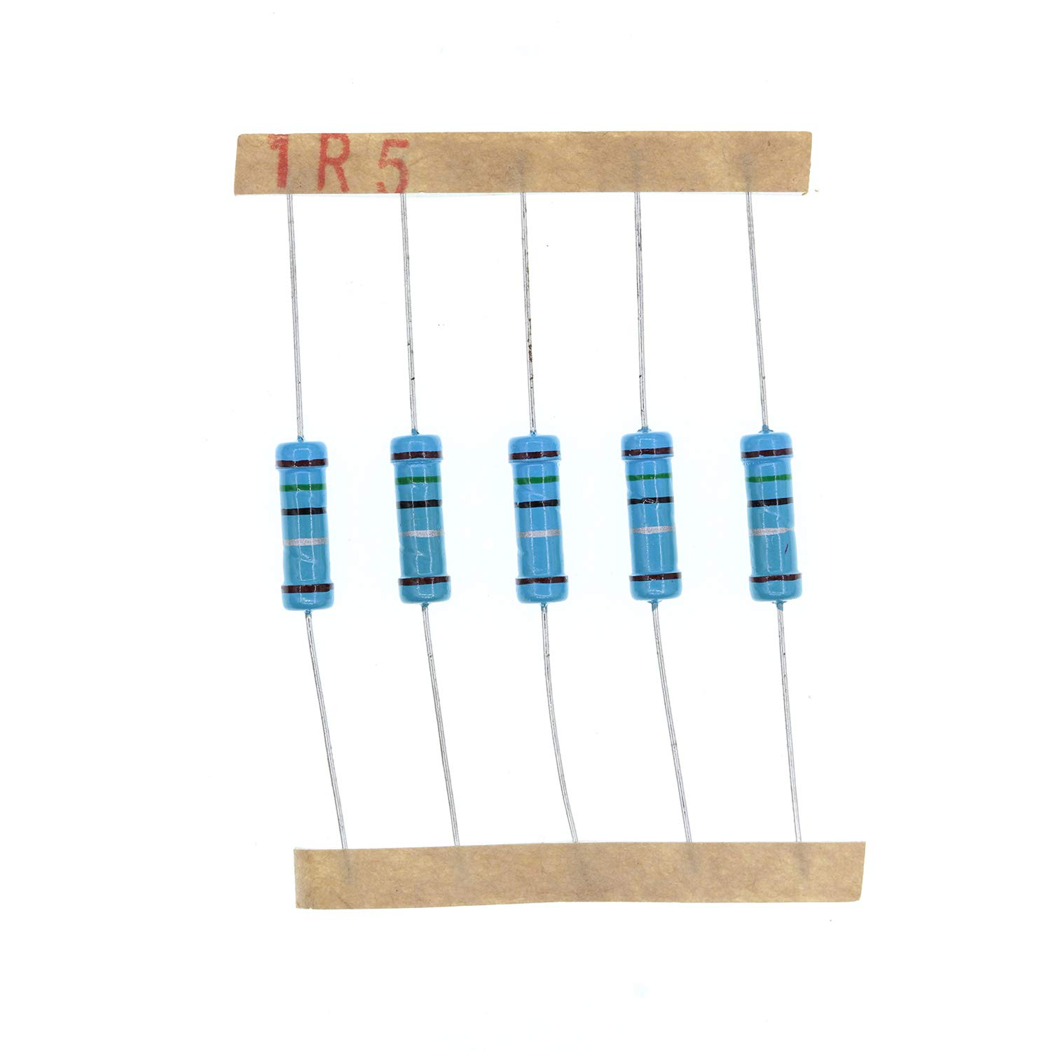 HUABAN 50PCS 2 Watts 2W 1R5 1.5 Ohm 1% Metal Film Resistor