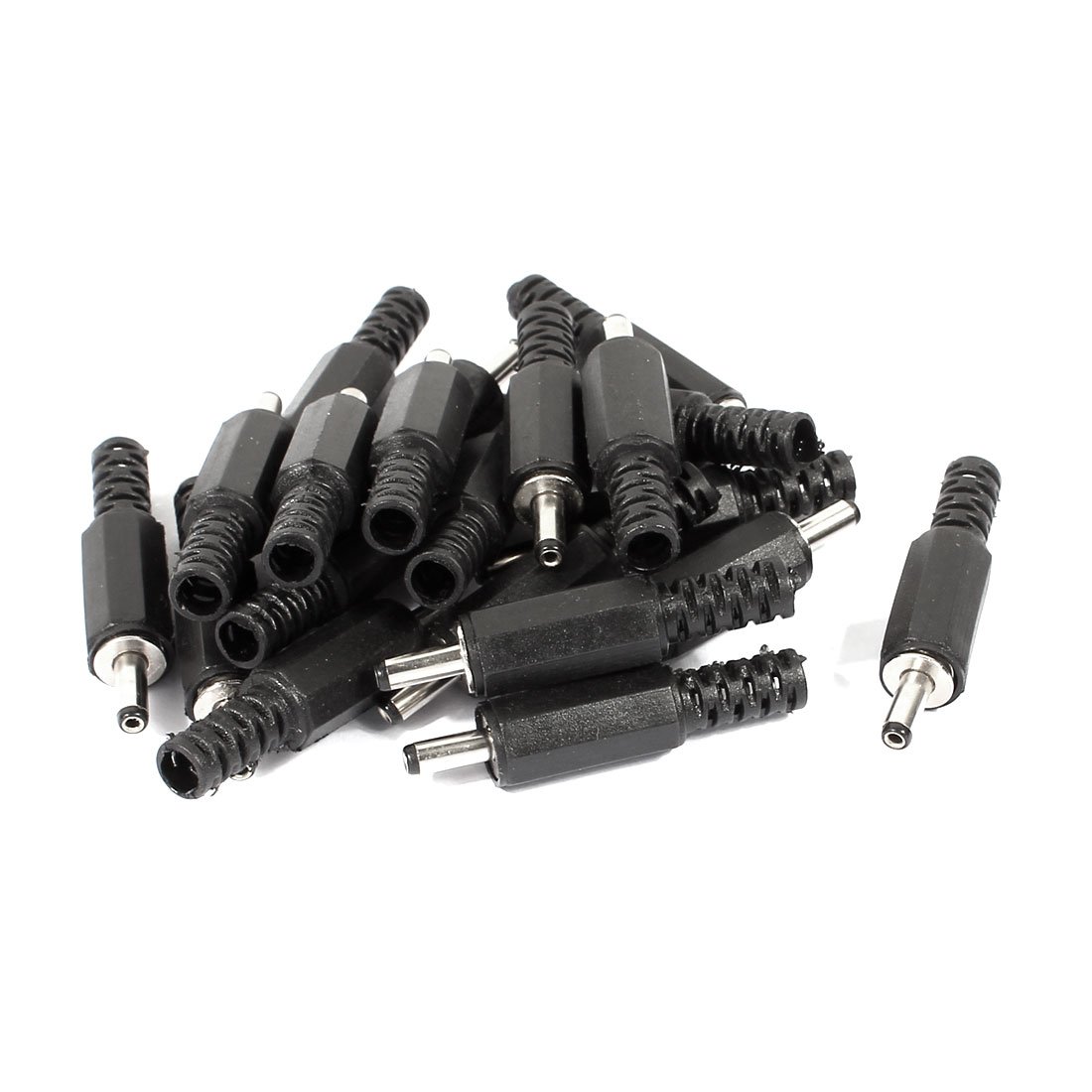 Sourcingmap 3.5x1.35mm DC Male Connector Jack Solder Adapter DIY DC Barrel Connectors Replacement 20pcs