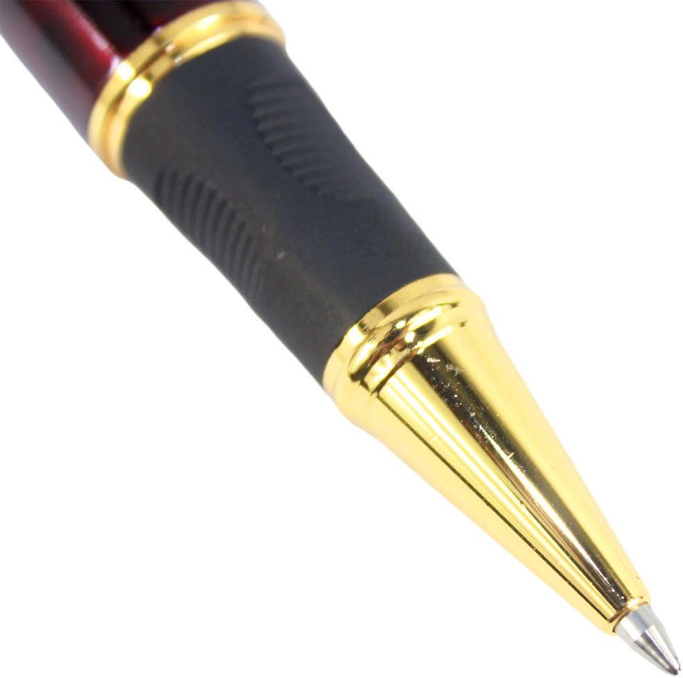 Gullor 450 Rollerball Pen Chinese Red Lacquer Black Line - Dark Red and Golden - Image 4