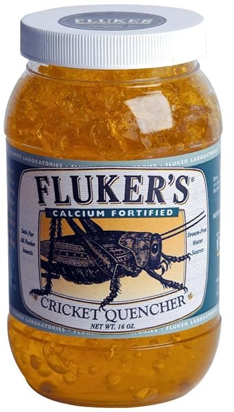 FLUKER’S CRICKET QUENCHER CALCIUM FORTIFIED, PROVIDES CLEAN WATER AND CALCIUM TO CRICKETS AND FEEDER INSECTS, 7.5 LBS.