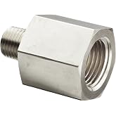 Alemite 51942 Adapter, 1/4"-28 SAE-LT Taper Thread(m) x 1/8" Female NPTF (Pack of 5)