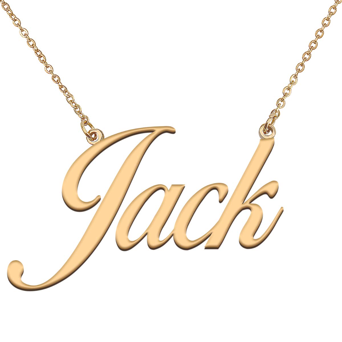 HUAN XUN Customized Custom Simple Any Name Necklace