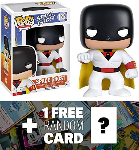 Space Ghost: Funko POP! x Space Ghost Vinyl Figure + 1 FREE American Cartoon Themed Trading Card Bundle (077211)