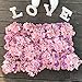 PARTY JOY Artificial Silk Hydrangea Flower Heads Fabric Floral DIY For Wedding Home Flower Wall Decor,Pack of 10 (Vintage Pink)