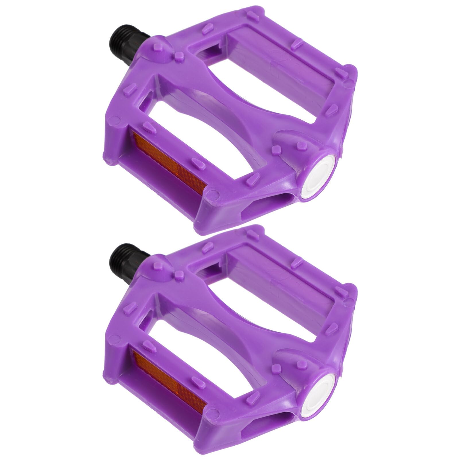 SUPVOX Bicycle Pedals Replacement Pair Kids Bike Pedals Purple Plastic Mountain Bike Accessories Wide Platform Non-Slip Durable Cycling Parts