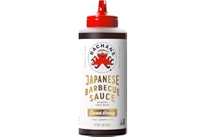 Bachan's - Sweet Honey Japanese Barbecue Sauce, 17 Oz, Small Batch, Non GMO, No Preservatives, BPA free. Condiment for Wings, Chicken, Beef, Pork, Seafood, Noodle Recipes, and More