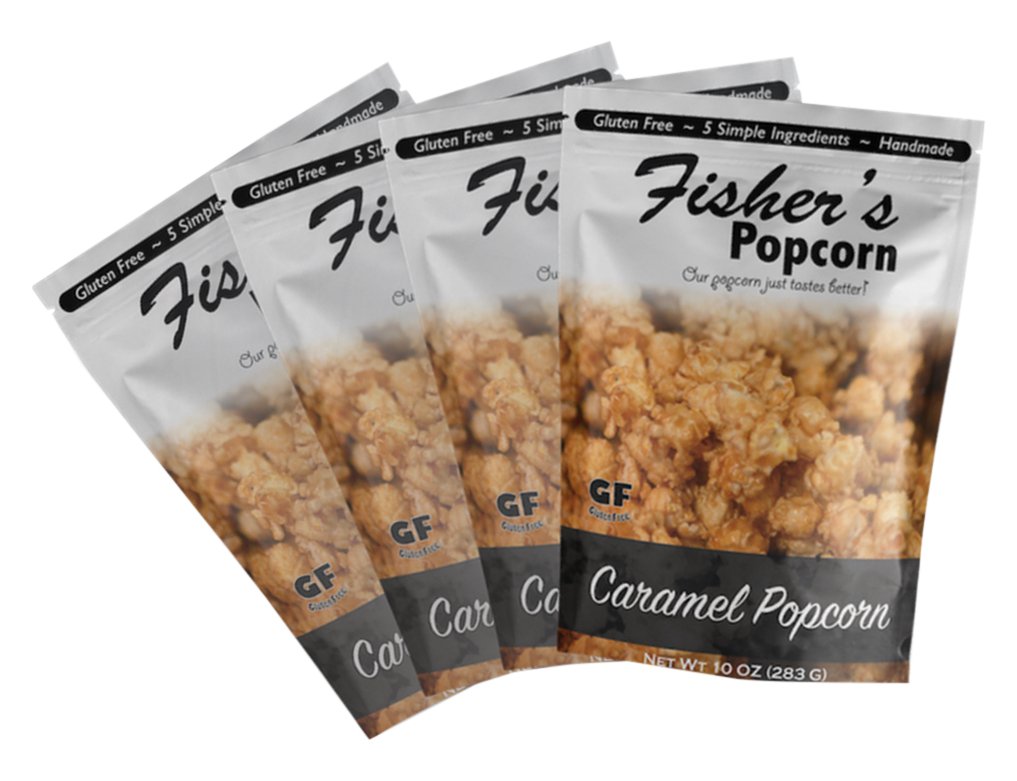 Fisher's Popcorn Multi Pack Popcorn, Caramel