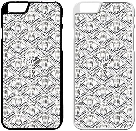 Goyard White IPhone Case Iphone 6 Plus Case or Iphone 6S Plus Black Rubber RI