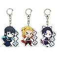 EBTY DREAMS Inc. - Set of 3 Demon Slaye DS Acrylic Keychain Hashira: Muichiro Tokito, Kyojuro Rengoku, Shinobu Kochou