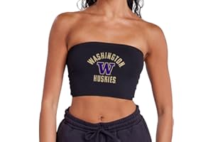 Campus Lab Official Collegiate Arched Text Logo Women's Tube Top, Strapless Casual Sleeveless Single Layer Top