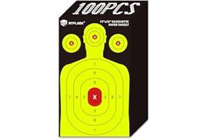 Atflbox Silhouette Paper Target for The Range, 17X25 Inch High Visibility Target Paper for Indoor and Outdoor Shooting Practice, Suitable for Handgun, Pistol, Rifle, Airgun, Pellet BB Gun
