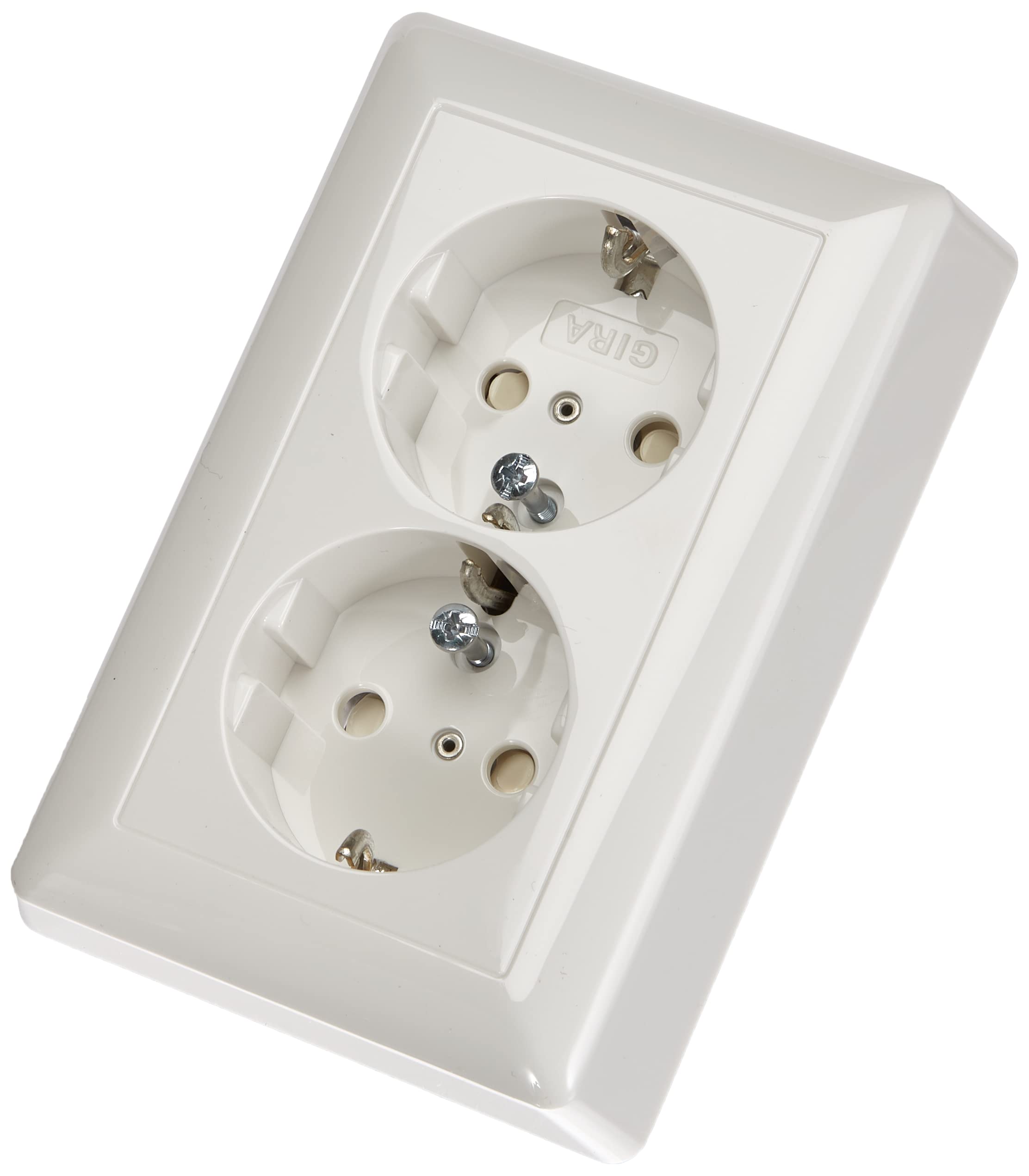 GIRA 078303 Doppel-SCHUKO KS Standard 55 Reinwhite