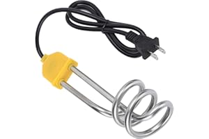 Immersion Water Heater,1500W Stainless Steel Electric Immersion Heater Boiler Portable Bucket Heater Rapid Heating for Home O