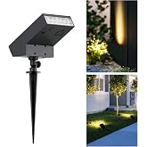 SOTTLOT Solar Spot Light Outdoor,3000K Solar Yard Light, Metal Ground Spike | 4 Working Modes, 500LM Solar Lawn Light, IP65 Waterproof Solar Walkway Light for Landscape Garden, Patio, Backyard, 1pcs