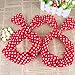 Ondder Wire Headband 4 Pack Retro Bowknot Polka Dot Wire Hair Holders for Women, Red
