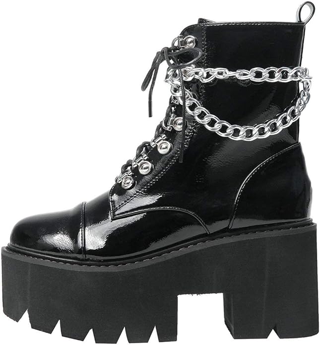 Caradise Womens Chunky Platform Heeled