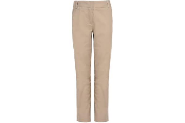 Nautica Girls' School Uniform Twill Skinny Pants, Comfortable Stretch Material, Wrinkle & Fade Resistant