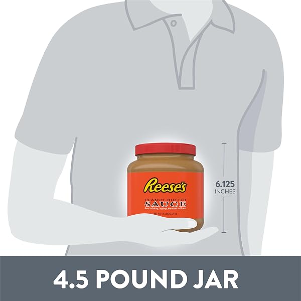 REESE’S PEANUT BUTTER SAUCE BULK JAR, 4.5 LBS
