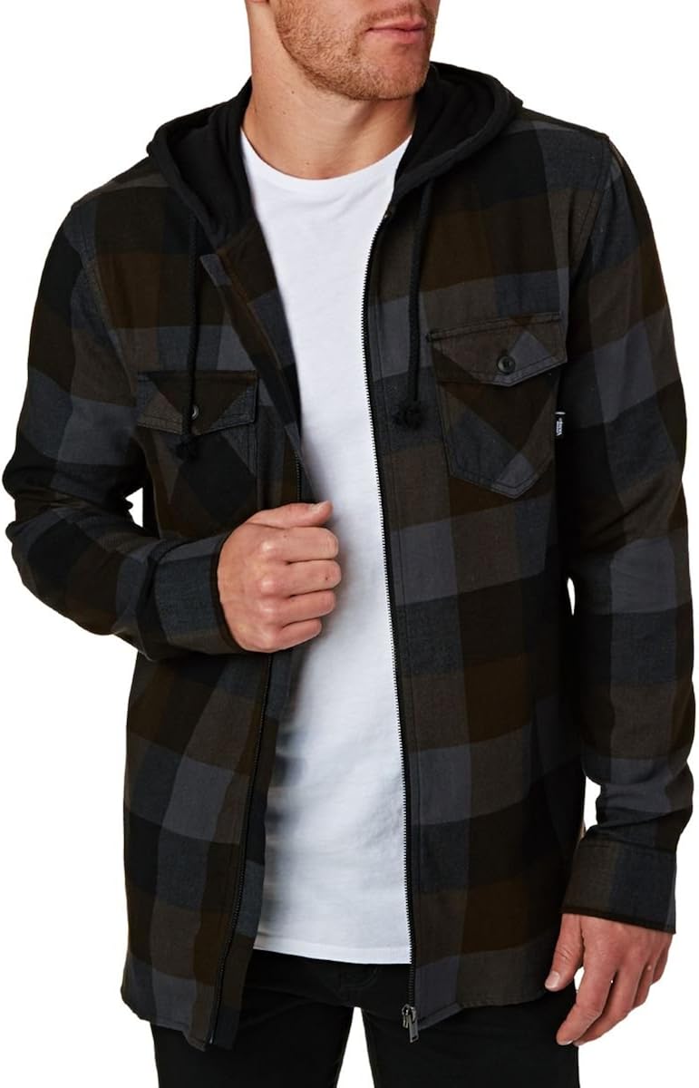 vans hooded flannel