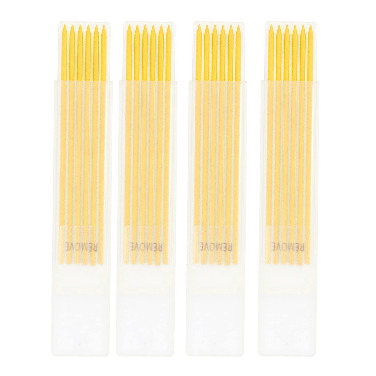 24Pcs Carpenter Pencil Refill Long Lasting 2.8mm Graphite Woodworking HB Pencil Refill Lead Durable for Drawings Mechanical Woodworking Structure (Yellow)