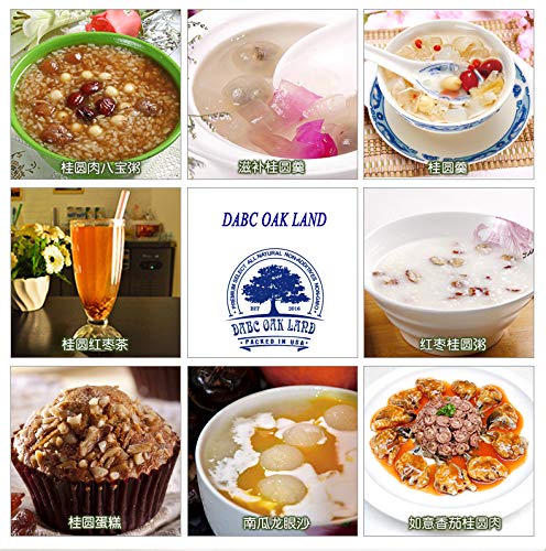 DABC OAK LAND 3LB=1360g/Bag Dried Longan 100% Fruit Meat,Big Jujube Red Dates,Goji/Lycium Barbarum/Medlar,Peach Gum,泰国桂圆干/龙岩干,新疆鸡心枣,黑枸杞/红枸杞,桃胶