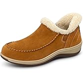 Orthofeet Women's Orthopedic Leather Lorin Hands-Free Slipper