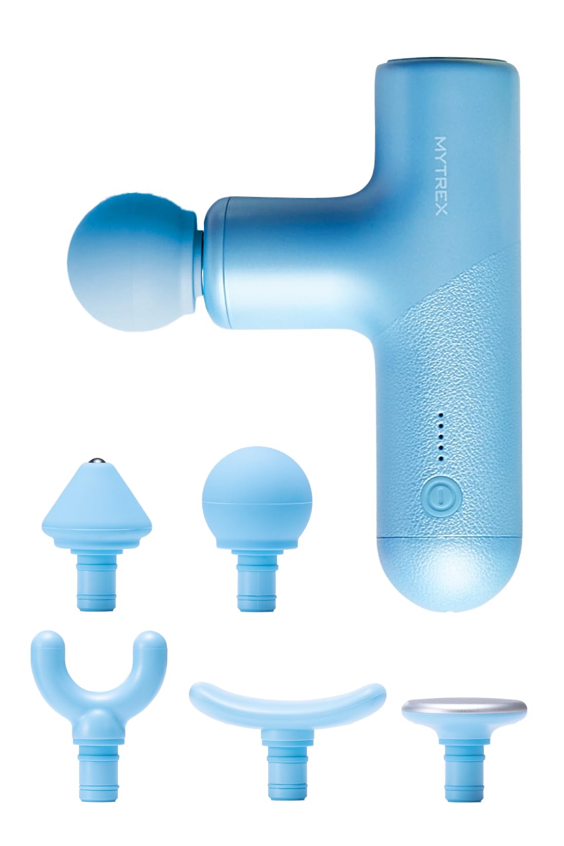 【TVCM放映中！小松菜奈さん出演】MYTREX マイトレックス REBIVE AIR ブルー 筋膜リリースガン ハンディガン ボディケア フェイスケア 筋肉ほぐし 振動 肩 腰 足 小型 ギフト プレゼント リバイブエア MT-RBA-22BL商品画像