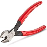 TEKTON 7 Inch Diagonal Cutting Pliers | PCT00007,Red