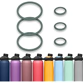 BOSORIO 3 Sets Gaskets Compatible with Camelbak Chute Mag Water Bottle 20oz 25oz 32oz 50oz, Replacement Rubber Seal Part for Magnetic Cap Spout Lid