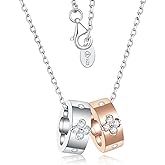 TIMELESSTAR Premium Clover Necklaces for Women Dainty Pendant Gifts|Lab-Grown Moissanite|Lab-Grown Moissanite|14K Gold Plated S925 Sterling Silver Non Tarnish