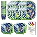 Super Science Birthday Party Supplies Set Plates Cups Napkins Tableware Kit for 16 Guests by PCBS