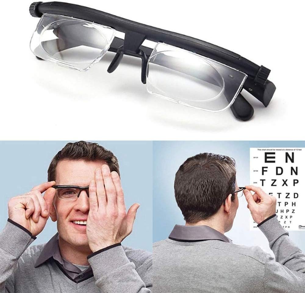 YXZQ Focus Auto-Adjusting Reading glasses men women Adjustable Men Women Reading Glasses Myopia Eyeglasses -6D to +3D