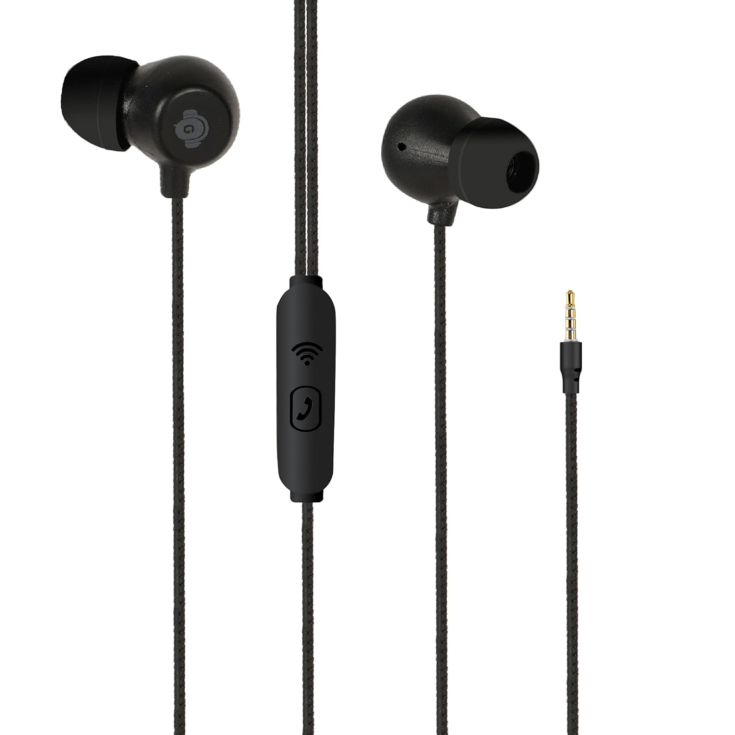 GO BEATS Wired in Ear Earphones with mic inBuilt and Lightweight Braided Tangle Free Wire