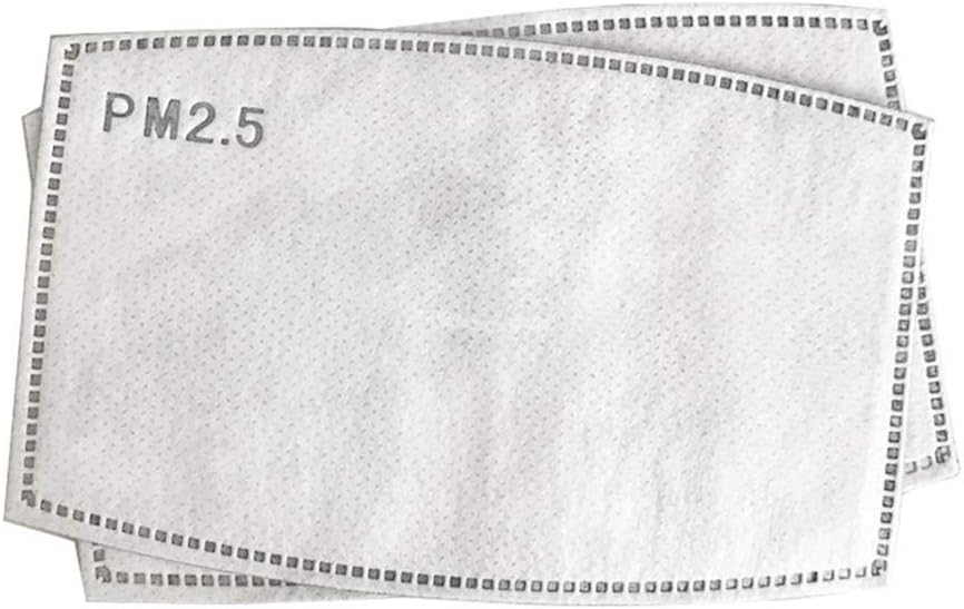 Sunshay 1/2/10/20 Pcs PM2.5 Activated Carbon Filter,Replaceable Filter Paper for Mask,5 Layers Mask Filter,N95 Face Mask Filter Activated Carbon Breathing Filters