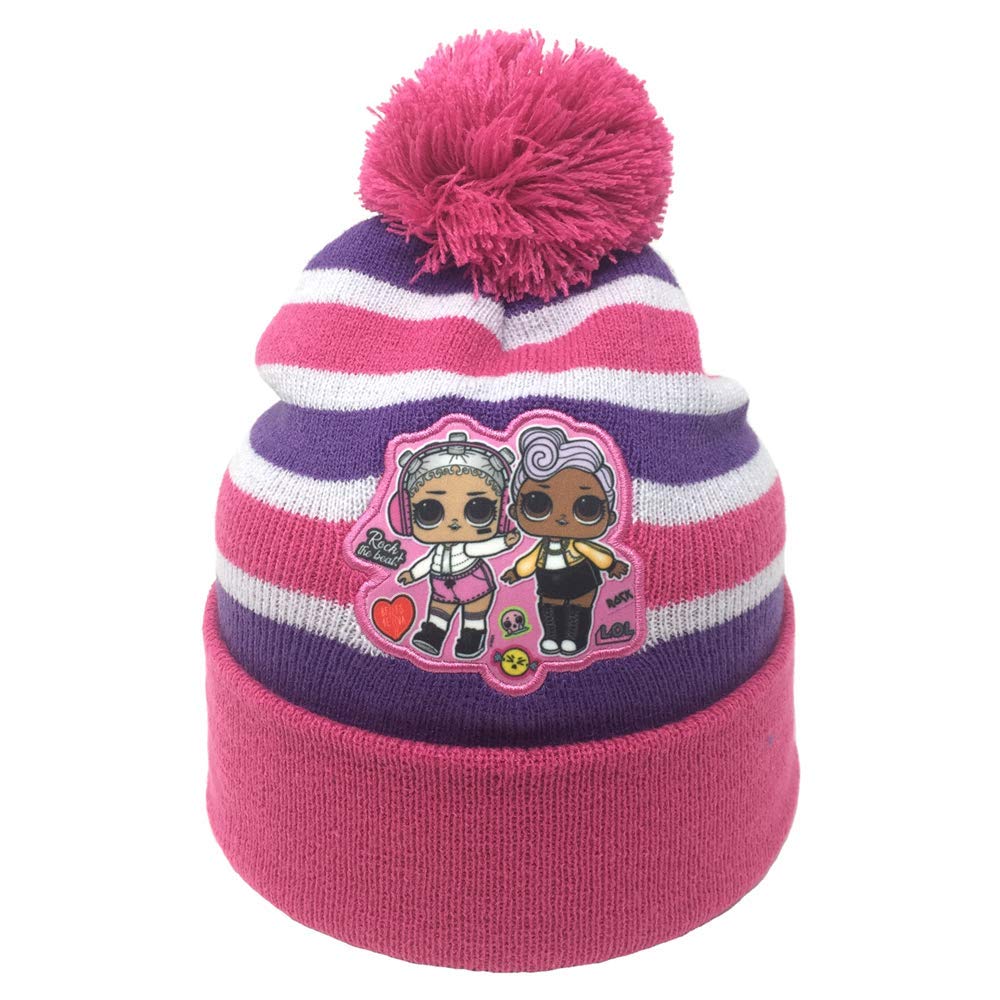 EXITY KFT WINTER HAT WITH PON PON - LOL SURPRISE DOLLS - GIRL - ONE SIZE 52/54 CM. -2