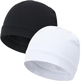 vidsel 100% Cotton Skull Caps Beanie Night Cap Sleep Hats for Men Women | Breathable,Soft,Lightweight Skully Cap,Running Beanie Cycling Helmet Liner,Wicking Head Cover,CPAP Chemo Bald Cap