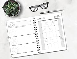 Dated Minimalist DayPlanner - 12 Monthly Calendar