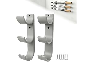 Vornalex Wall Mount Triple Fly Rod Tube Holder - Durable Fly Rod Holder, Space Saving Fly Fishing Rod Holder Organizer for Ho