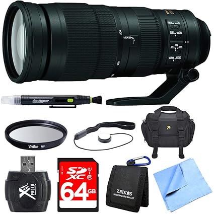 Black Nikon Af S Fx Nikkor 0 500mm F 5 6e Ed Vibration Reduction Zoom Lens