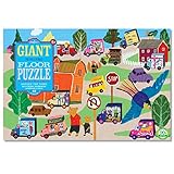 eeBoo Around the Town Floor Puzzle, 48 pieces