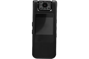 RASTKY 4K Body Worn Camera Rotatable Lens Night Vision Law Enforcement Recorder 1080P HD Wearable Video Camera with Back