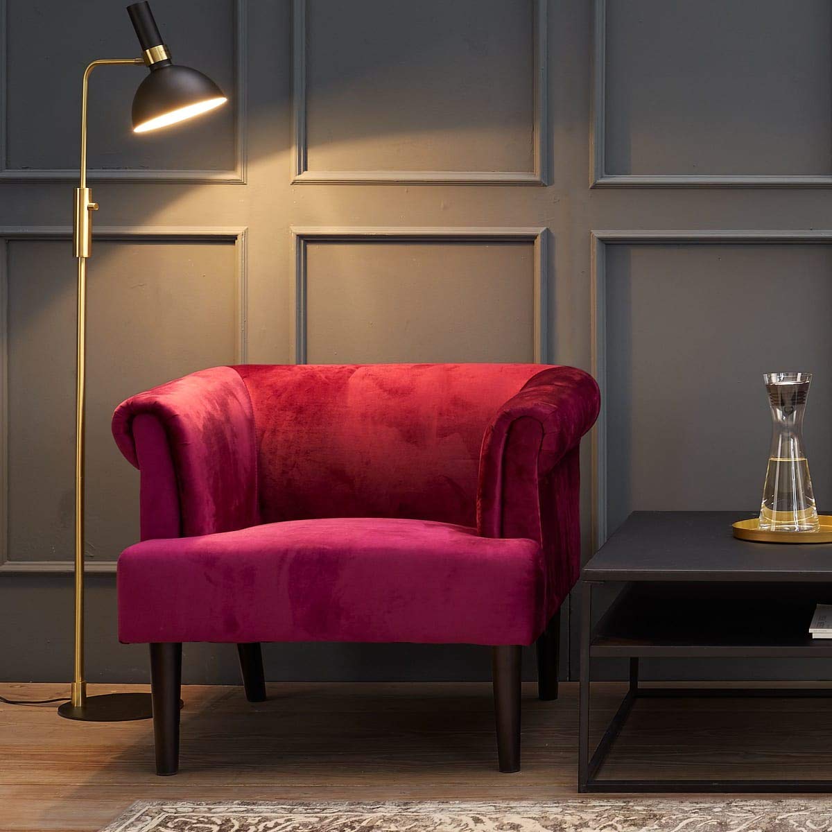 Fundas para sillones con brazos de madera | Sillones