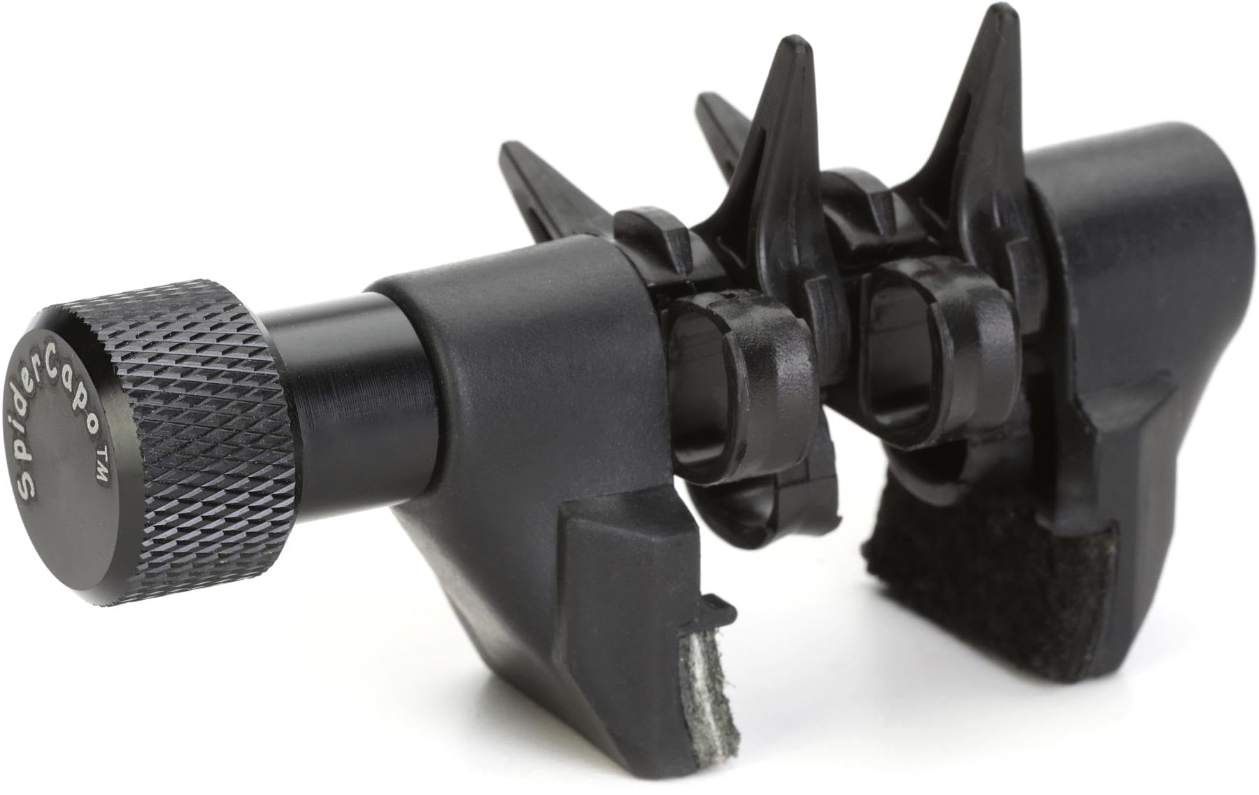 Creative Tunings SpiderCapo q982q Mini Capo for Banjo, Ukulele, Mandolin, Bouzuki - Black Leather