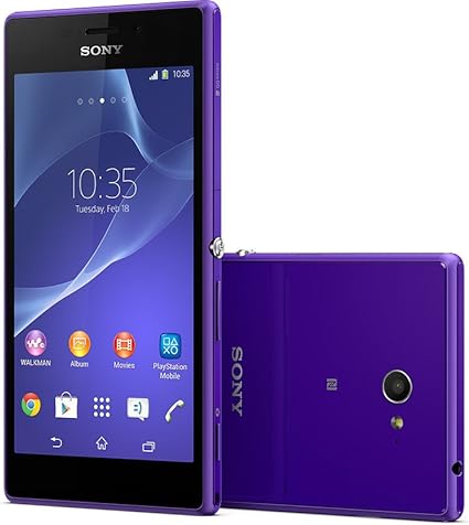 Amazon Sony Xperia M2 D2303 Lte版 Purple パープル 紫 海外simフリー携帯 スマートフォン本体 通販