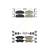 AmeriBRAKES Front Rear Ceramic Disc Brake Pads Kit