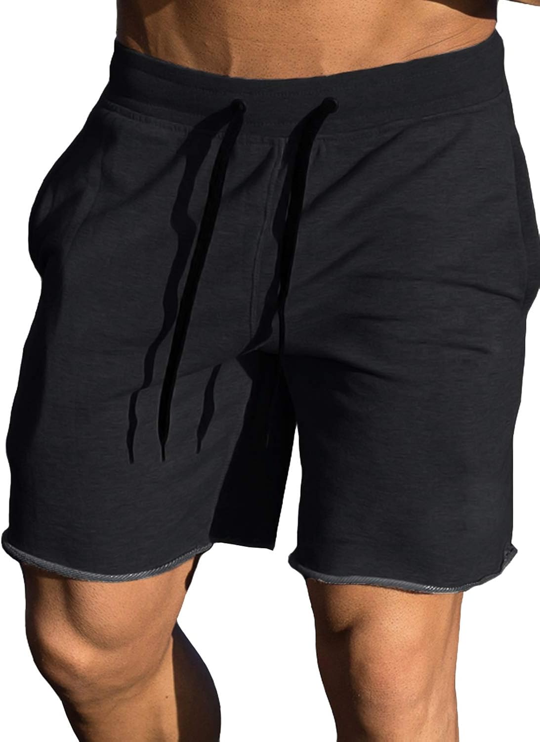 Ouber Men's Gym Workout Shorts Bodybuilding Running Training Jogging Pants at  Men’s Clothing store