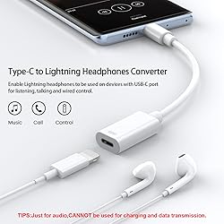 LMUBOY USB-C Male to Lightning Female Audio Adapter